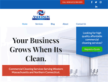 Tablet Screenshot of andersoncleaning.com
